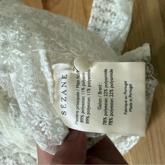 Sezane Amal Lace Top